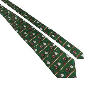 Santa's Dream Mens Necktie Holiday Christmas Accessory Office Work Dad Gift